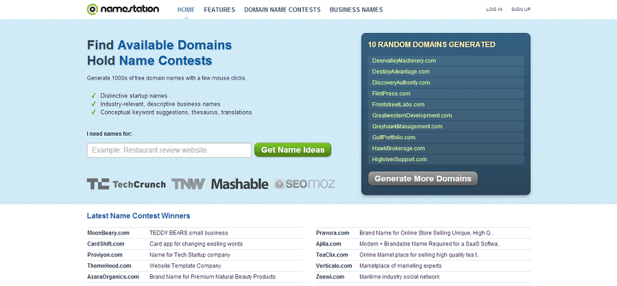 NameStation Domain Name Generator